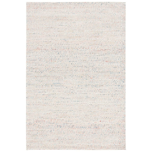 SAFAVIEH Vermont Windsor Solid Area Rug, Ivory/Pink, 6' x 9'