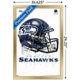 thumbnail image 2 of NFL Seattle Seahawks - Drip Helmet 20 Wall Poster, 14.725" x 22.375", Framed, 2 of 3