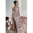 thumbnail image 4 of JASGARDE Women's Sexy One Shoulder High Split Cocktail Wedding Party Maxi Dress, 4 of 6