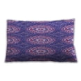 thumbnail image 1 of Ahgly Company Patterned Indoor Rectangular Purple Amethyst Purple Lumbar Throw Pillow, 13 inch by 19 inch, 1 of 5