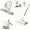 Mini Mop Set (2PC), variant on 20 Count Replacement Cloths Snap Grip Mini Mop,Wet and Dry Cleaning Pads for Cabinets, Walls, Windows and Floors Cleaning, Reusable Washable Microfiber Refills, 8"x6"