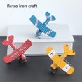 thumbnail image 7 of Mini Vintage Iron Airplane Ornaments Creative Car Interior Desktop Decor Aircraft Ornaments, 7 of 7