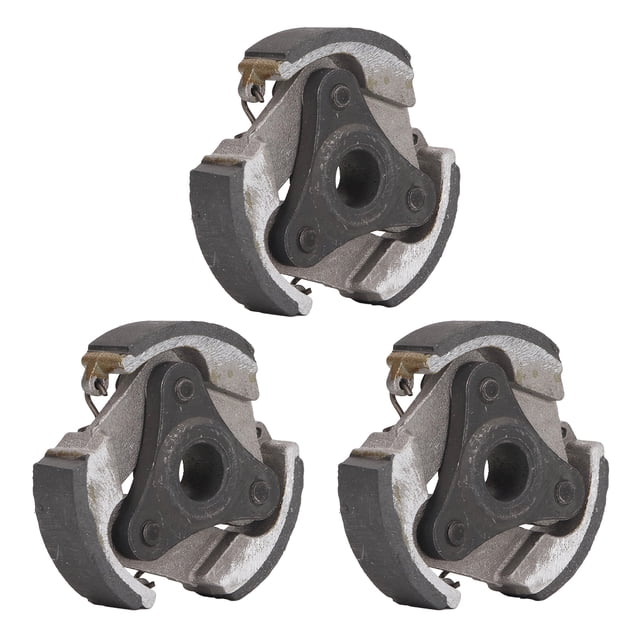 Conjunto de 3 pastillas de embrague de aluminio de repuesto para quad, motocross, ATV, diámetro exterior de 74,24 mm.