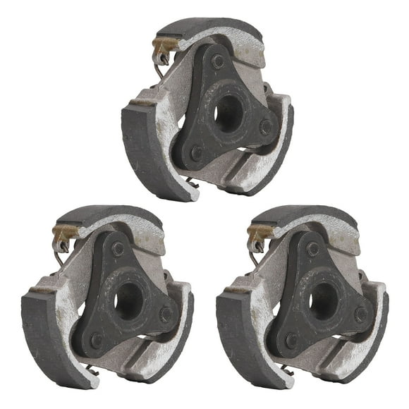 Conjunto de 3 pastillas de embrague de aluminio de repuesto para quad, motocross, ATV, diámetro exterior de 74,24 mm.