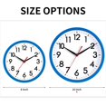 thumbnail image 2 of Reloj de pared AKCISOT de 25 cm, silencioso, sin tictac, batería azul, 2 of 8