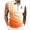 Orange, variant on Men Gradient Plaid Print Sleeveless Tank Top, Half Zip Turndown Collar Golfer Silhouette Performance Vest For Golf Fitness Daily Sports Wear