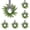 black and white grid, variant on Mini Christmas Wreaths Christmas Artificial French Wreath Bow Ribbon Small Wreath Decorative Hanging Ornament For Home Christmas Decoration,red 1pc