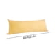 thumbnail image 3 of Almohada larga de terciopelo para dormir de lado - 60 cm/23,62 pulgadas - Suave almohada para sofá y cama - Cojín para dormir en dormitorios y mesitas de noche - Opciones en rosa, amarillo, gris y, 3 of 6