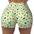 thumbnail image 2 of Haiem Cartoon Fruit No Front Seam Biker Shorts for Women Yoga Workout Gym Bike Shorts with Tummy Control Moisture-Wicking-X-Large, 2 of 9