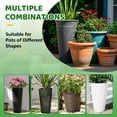 thumbnail image 6 of 2 Pack Plant Risers for Inside Pots, 11-17" Adjustable Height Plant Risers with Drainage Holes, Rise Planter Filler Risers for Tall Flower Pots and Large Plant Pots, 6" 8" 10" Base or Top, 6 of 6