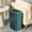Green, variant on Dwellis 3.2 Gallon Household Push-Type Trash Can Teel Trash Can with Press Type Lid Trash Can with Lid Step Pedal Deodorant for Bedroom Office Kitchen Bathroom, Gray
