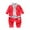 Red, variant on Boys 2-Piece Outfits Long Sleeve Shirt and Denim Pants Set Kids Casual Clothes Sets