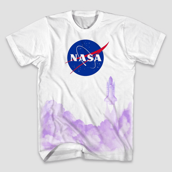 Boys' NASA Short Sleeve Graphic T-Shirt - White, X-Small