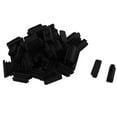 thumbnail image 1 of Insertos de tubo para patas de mesa y silla de plástico rectangular para el hogar, negros, 30 x 10mm, 50 PCS, 1 of 7