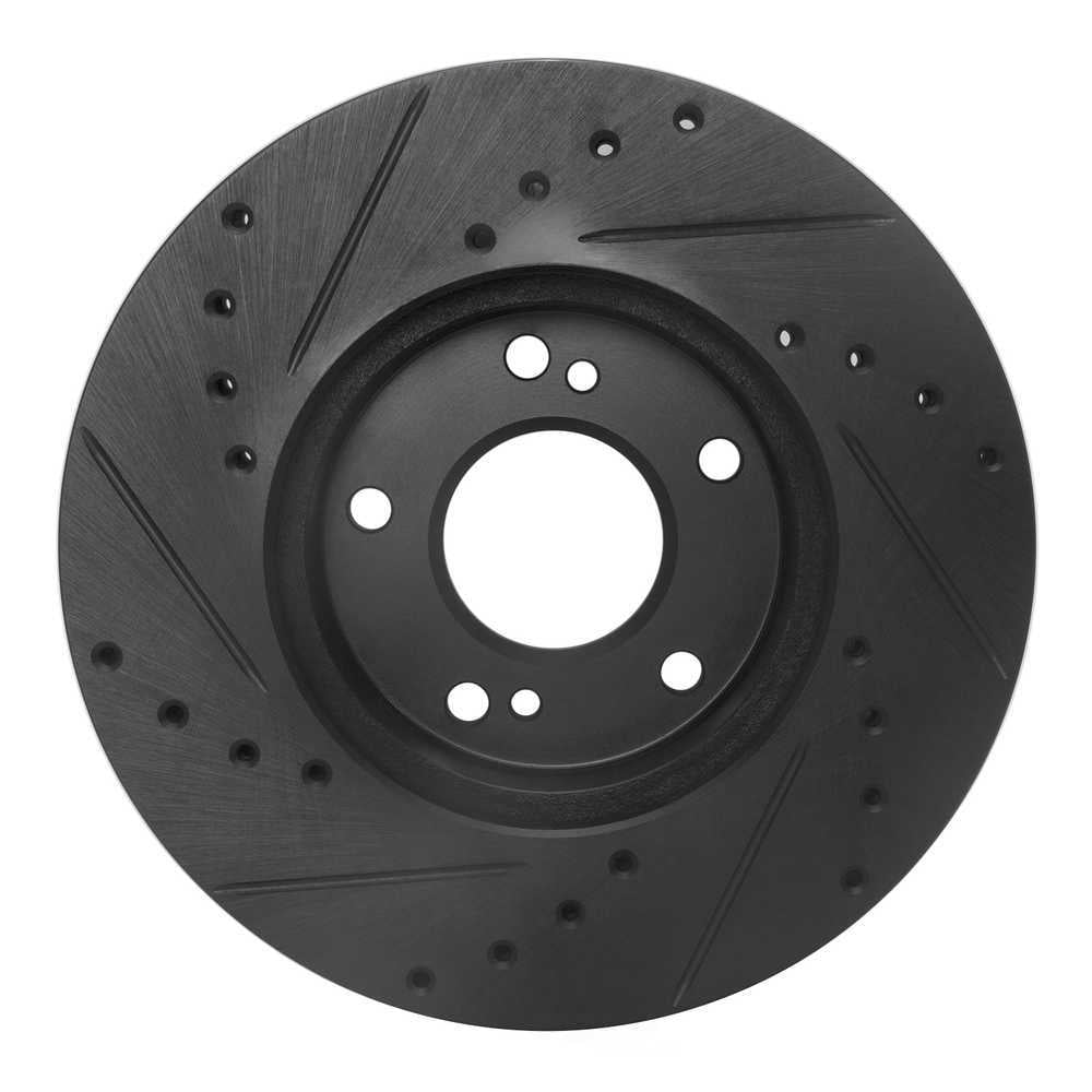 Dynamic Friction Company 633-67033R DFC Brake Rotor - Drilled And Slotted - Black