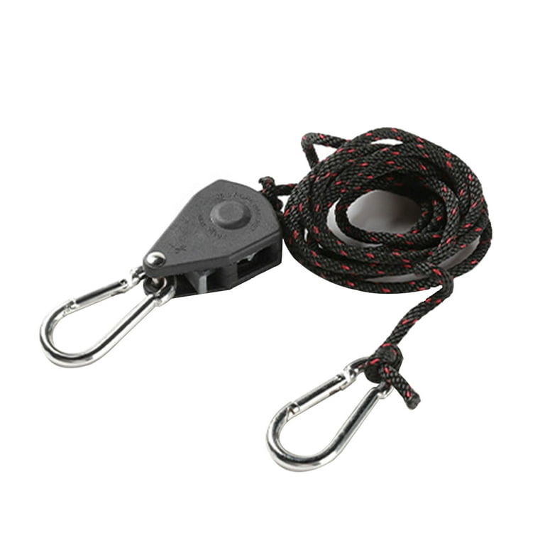 Techinal Tent Rope Lock Pulley Adjuster Fixed Buckle Rope Heavy Ratchet  Pulley Wind Stopper Tie Downs Rope Hanger Camping Tool