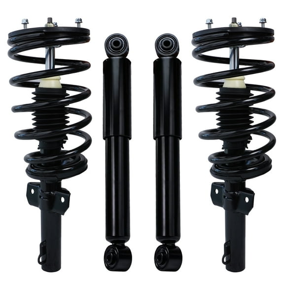 Detroit Axle - Struts Shocks for 1995-2003 Ford Windstar 1996 1997 1998 1999 2000 2001 2002, 2 Front Struts w/Coil Spring 2 Rear Shock Absorbers Replacement Suspension Kit