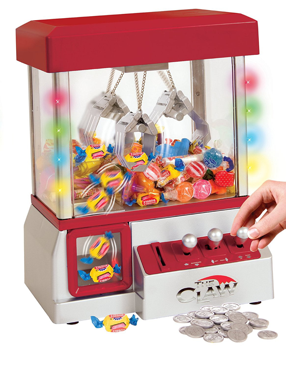 Electronic Claw Machine LED Lights Candy Grabber Arcade Kid Music Crane 