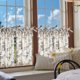 thumbnail image 2 of Cortinas Jinchan Floral para Cocina 60 cm de Lino con 2 Paneles Negros, 2 of 9