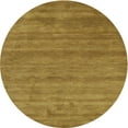 thumbnail image 1 of Ahgly Company Indoor Round Contemporary Dark Brown Abstract Area Rugs, 3' Round, 1 of 6