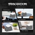 thumbnail image 6 of Tissue Box Cover, Leopard cool black white print Rectangular Leather Tissue Holder - Tissue Case Facial Paper Organizer for Bathroom, Vanity Countertop, Tabletop, Car, Napkin, 6 of 6
