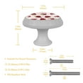 thumbnail image 4 of 4PCS Round Cupcake Wallpaper Cabinet Fluorescence Knob Glowing in the Dark Furniture Drawer Pulls Handle with Screws, 4 of 5