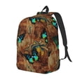 thumbnail image 2 of KLL Vintage Butterfly Green Print Travel Laptop Backpack - College Backpack Business Work Bag Nurse Bag Casual Daypack for Weekender Business Hiking -Small, 2 of 6