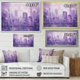 thumbnail image 4 of Designart "High Rise Skyscraper In A Violet Cityscape I" Skyscrapers Canvas Wall Art, 4 of 7