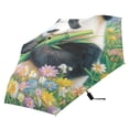 thumbnail image 5 of Cartoon Panda Folding Umbrella UV50+ Waterproof Sun Protection Auto Open Close Compact Fiberglass Frame, 5 of 8