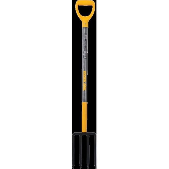 True Temper 4-Tine Steel Forged Spading Fork with Wood Handle, 46 in.