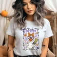thumbnail image 2 of Honk or Treat Goose T-Shirt | Funny Goose with Bow and Glasses Tee, Navy, Size S, 2 of 6