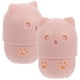 thumbnail image 1 of 2 cajas de almacenamiento de huevos para cosméticos con forma de gato, estuche para esponjas cosméticas y soporte para borlas de polvo., 1 of 6