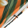 thumbnail image 4 of 3 Pcs Soft Bedding Set, Includes 1 Duvet Cover with Zipper And 2 Pillow,Shams Hawaiian Hibiscus Garden Orange Flowers Full(79"×90"), 4 of 8