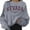 Grey, variant on Women Sweatshirt Sweat Shirts Women Long Sleeve Oversized Pullover for Women Grey Sweatshirt Winter Sweatshirts for Women Street Style