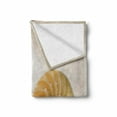 thumbnail image 2 of Seashells Soft Flannel Fleece Throw Blanket, Close-up Inside out 2 Sides of Seashell Geometric Mirrored Symmetric Vision, Cozy Plush for Indoor and Outdoor Use, 50" x 60", Cream White, by Ambesonne, 2 of 6