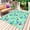 Green, variant on Tropical Palm Trees Outdoor Rug 3x5 Ft - Reversible Patio Rug Outdoor Camping Rugs, Desert Camels Houses Aloe Vera Black Indoor Outdoor Area Rugs, Non-Slip Outdoor Carpet Runner for Deck/Porch