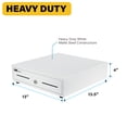 thumbnail image 7 of HK SYSTEMS 13inch White Heavy Duty POS Interface Cash Drawer with 4Bill/5Coin, 7 of 7