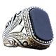 thumbnail image 1 of Anillo S Vintage Qarigey para hombre aleación 9 estilo rock Talla 13, 1 of 6