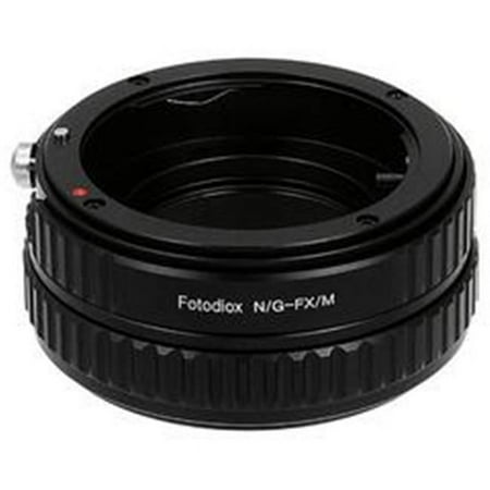 UPC: 0847372031689 | Fotodiox NikG-FXRF-Macro Lens Mount Adapter – Nikon Nikkor F Mount G-Type D-SLR Lens To Fujifilm X-Series Mirrorless Camera Body with Built in Aperture Control Dial & Macro Focusing Helicoid