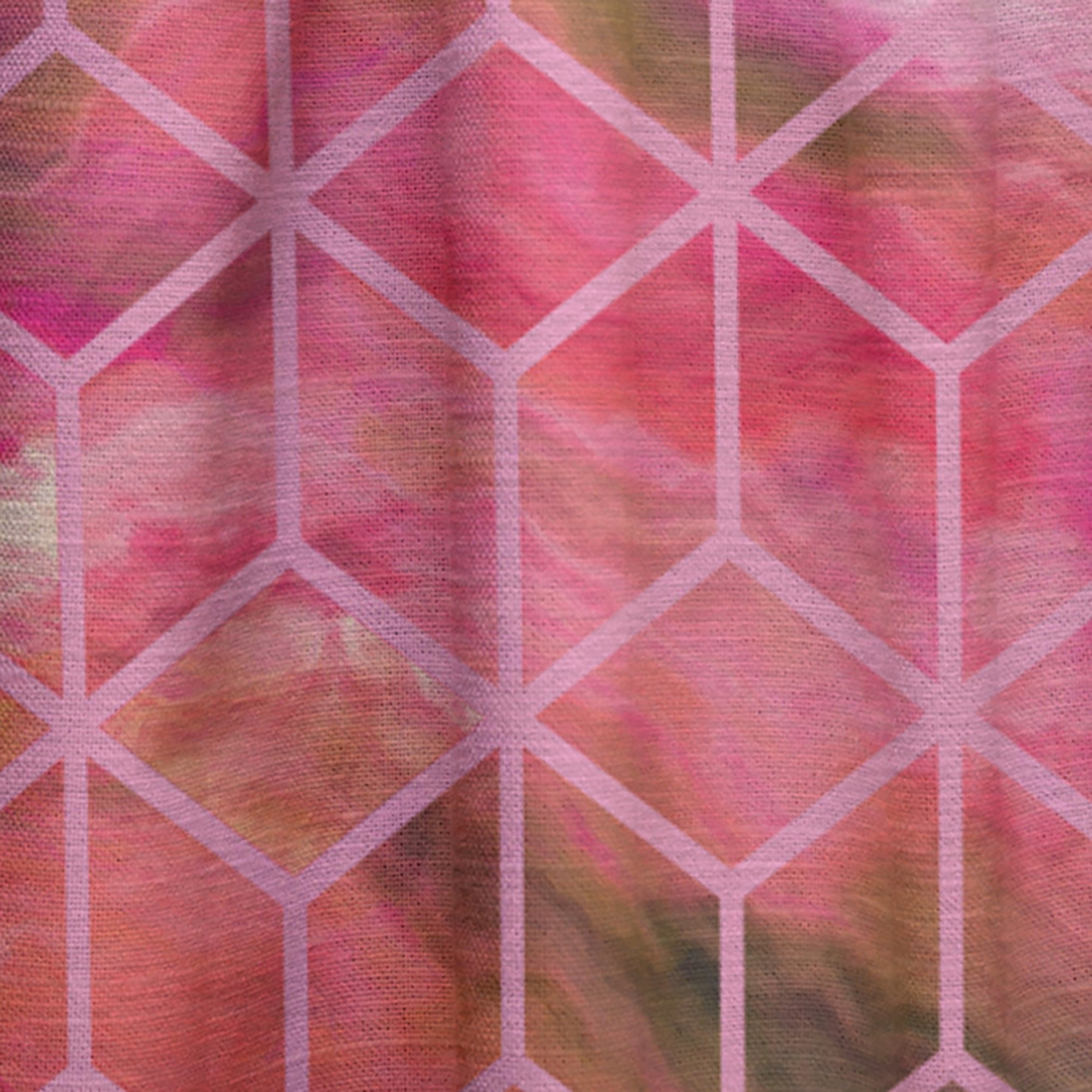 Designart 'Honeycomb Capital Gold VII' Modern & Contemporary Curtain Panel