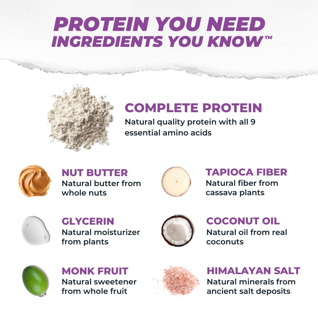 Atlas Protein Bar, Dark Chocolate Almond, 20g Protein, 1g Sugar, 0g Seed Oil, 12-Pack