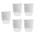 thumbnail image 3 of Vsenkes 5 Pieces Self Watering Plant Pots Desk Planters for Restaurant Balcony Patio Transparent 10.8x12cm, 3 of 9