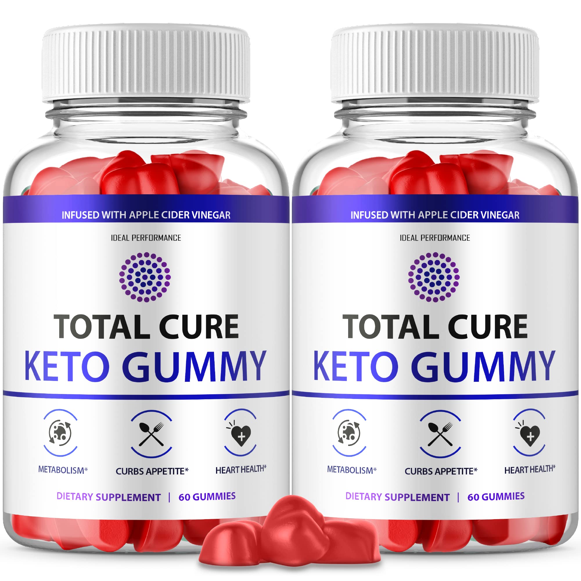 (2 Pack) Total Cure Keto Gummies Total Cure Keto Gummy S (120 Gummies) - image 1 of 3
