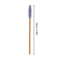 thumbnail image 2 of Unique Bargains 50 Pcs Convenient Eyebrow Brushes for Business Travel Gold Tone Purple Nylon Plastic, 2 of 5