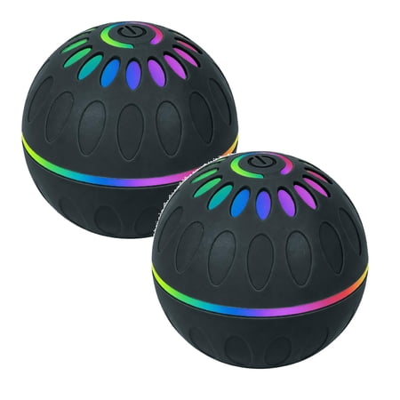 2Pcs Clearance Countdown! Interactive Self Driving Jumping With Intelligent Movement Chew And Led Lights To Boredom And Training Usb Rechargeable Pet Toys 2026!