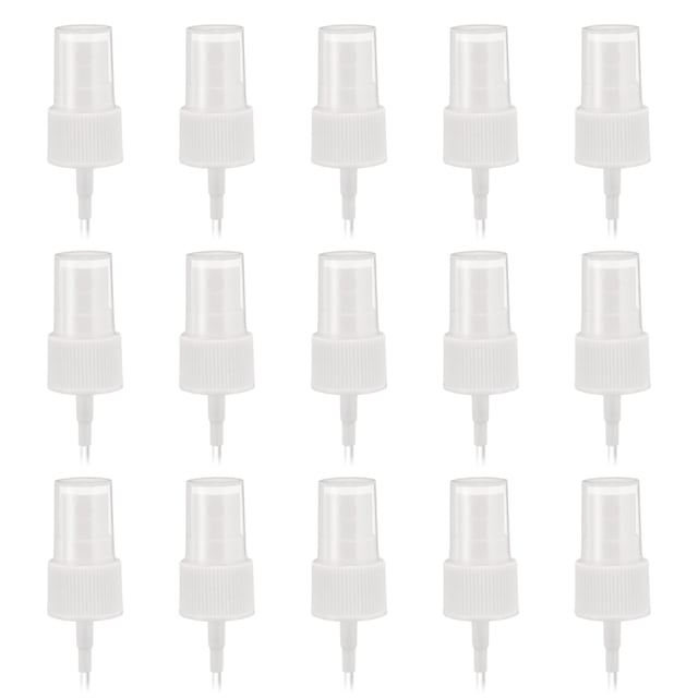 50 Pcs Tapa de Spray Blanca, 20/410 Sprayer de Niebla Fina Reutilizable Bomba de Spray de Plástico
