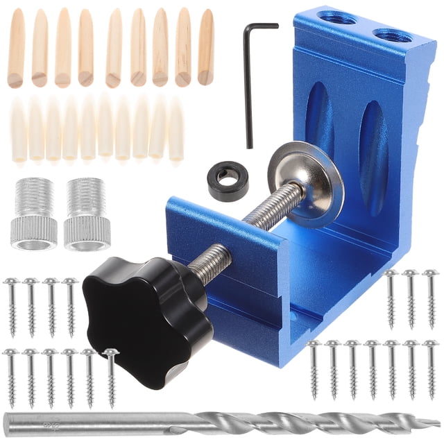 1 Set Pocket Hole Jig 15 Degree Angle Drill Guide Pocket Jig Hole Drill Guide