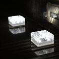 thumbnail image 3 of Paquete de 4 luces solares de ladrillo - Luces solares de cubitos de hielo Luces de camino de paisaje Camino de patio de jardín al aire libre, 3 of 5