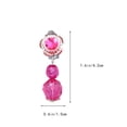 thumbnail image 2 of 8 Pairs Children Ear Clips Earrings Acrylic Earrings Beautiful Ear Decoration, 2 of 7