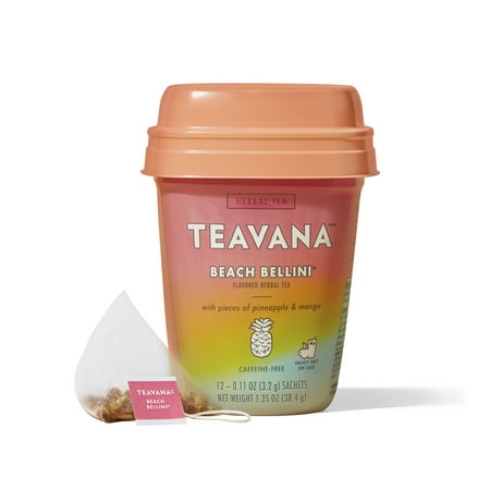 Teavana Beach Bellini, Herbal Tea With Pieces of Pineapple and Mango, 12 (Best Teavana Tea Flavor)